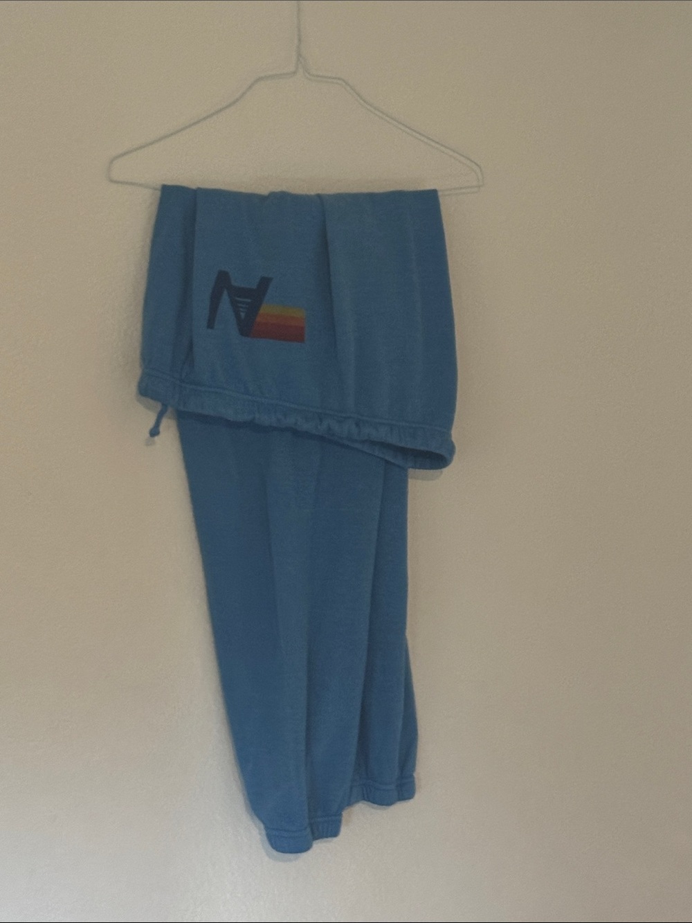Size XL Aviator Nation Blue Jogger Sweatpants Pants with Logo